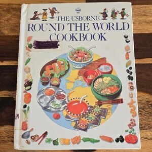 Usborne Round World Cookbook Culture Teaching Sustainable Experience Vintage